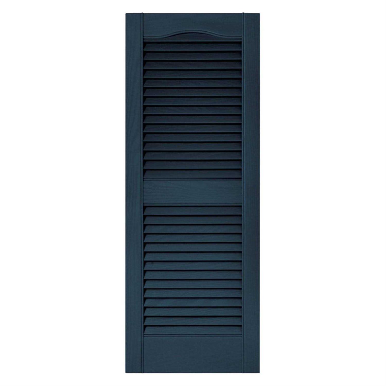 Builders Edge 14.5W in. Louvered Vinyl Shutters - Image 5