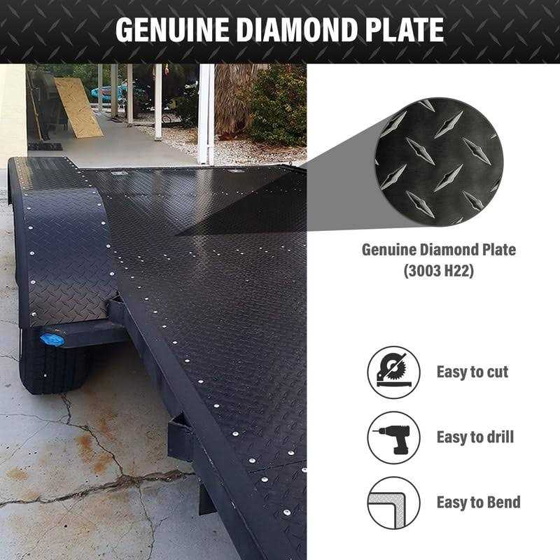 Aluminum Sheet Diamond Plate Sheet Metal 0.045 364 Thick 17ga Gen - Image 4