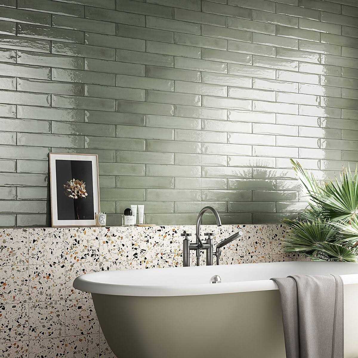 Tint 2.95 in. x 15.74 in. Polished Porcelain Subway Wall Tile Ivy Hill Tile - Image 5