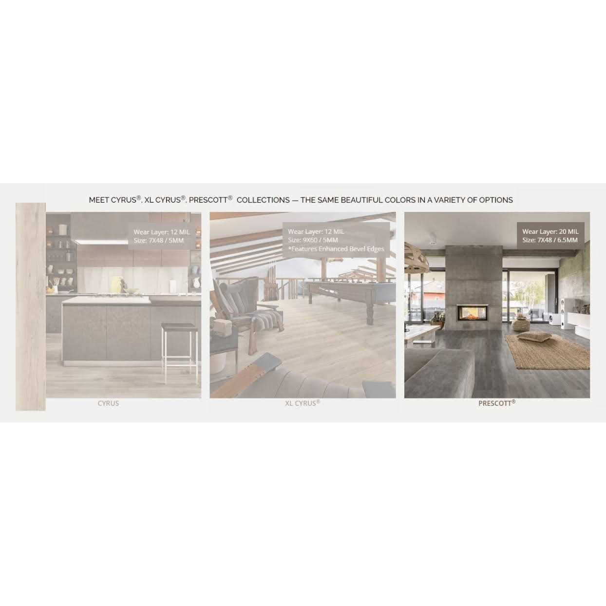 A&A Surfaces MIL x 7 in. x 48 in. Waterproof Click Lock Luxury Vinyl Plank Flooring - Image 4