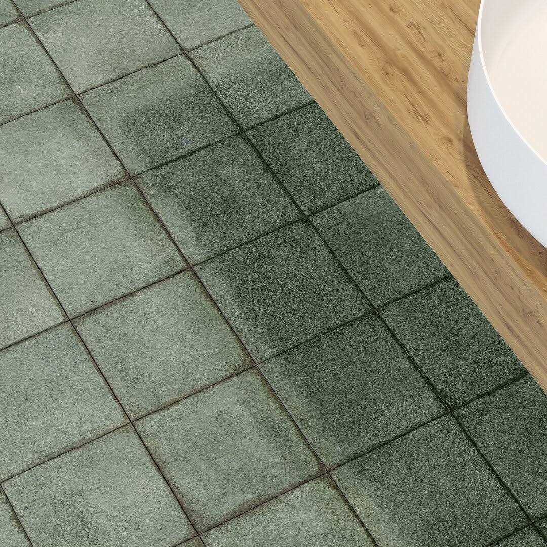 Santa Fe 8 x 8 Encaustic Porcelain Floor and Wall Tile Ivy Hill Tile - Image 3