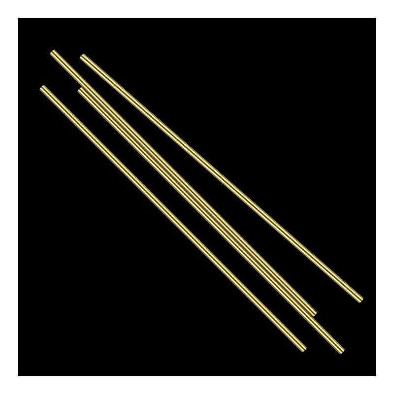 Brass Round Rod Favordrory 4pcs Brass Round Rods Lathe Bar Stock - Image 3