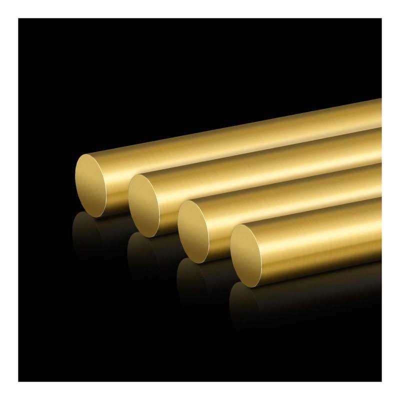 Brass Round Rod Favordrory 4pcs Brass Round Rods Lathe Bar Stock - Image 3