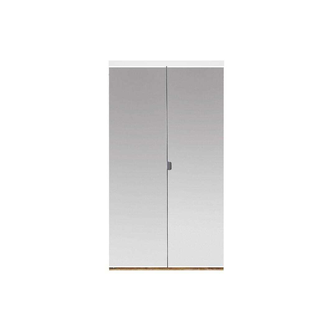 Edge Solid Core MDF Interior Mirrored Bi-Fold Door Custom Door and Mirror