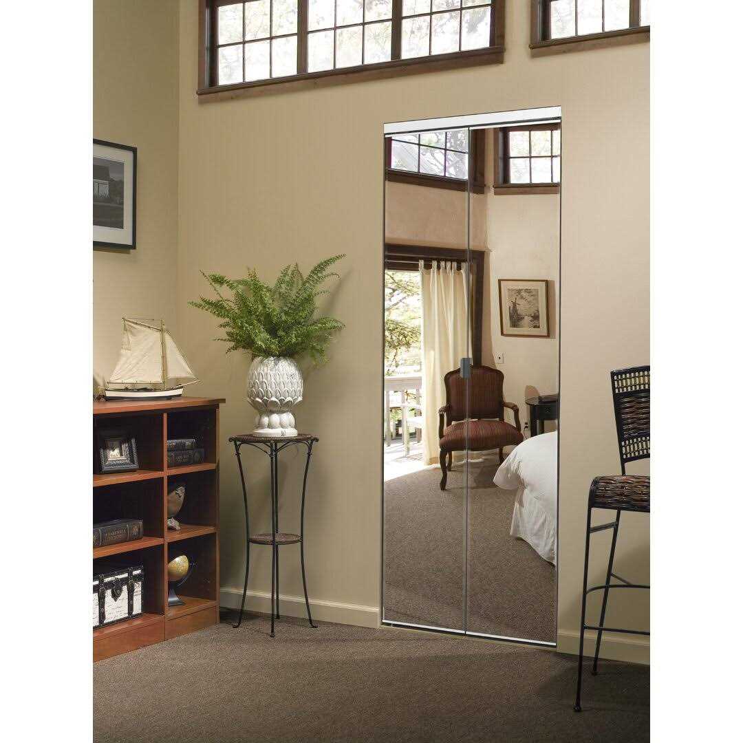 Edge Solid Core MDF Interior Mirrored Bi-Fold Door Custom Door and Mirror - Image 2