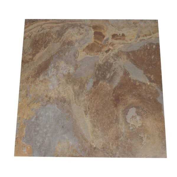 TrafficMaster Groutable 18 in. x 18 in. Slate Peel and Stick Vinyl Tile - Image 5