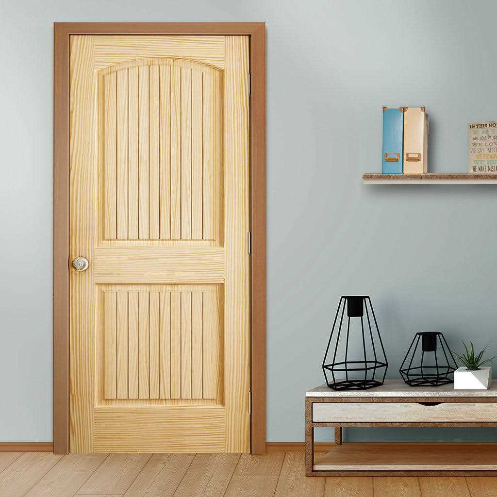 Kimberly Bay Paneled Solid Wood Unfinished Colonial Standard Door - Image 2