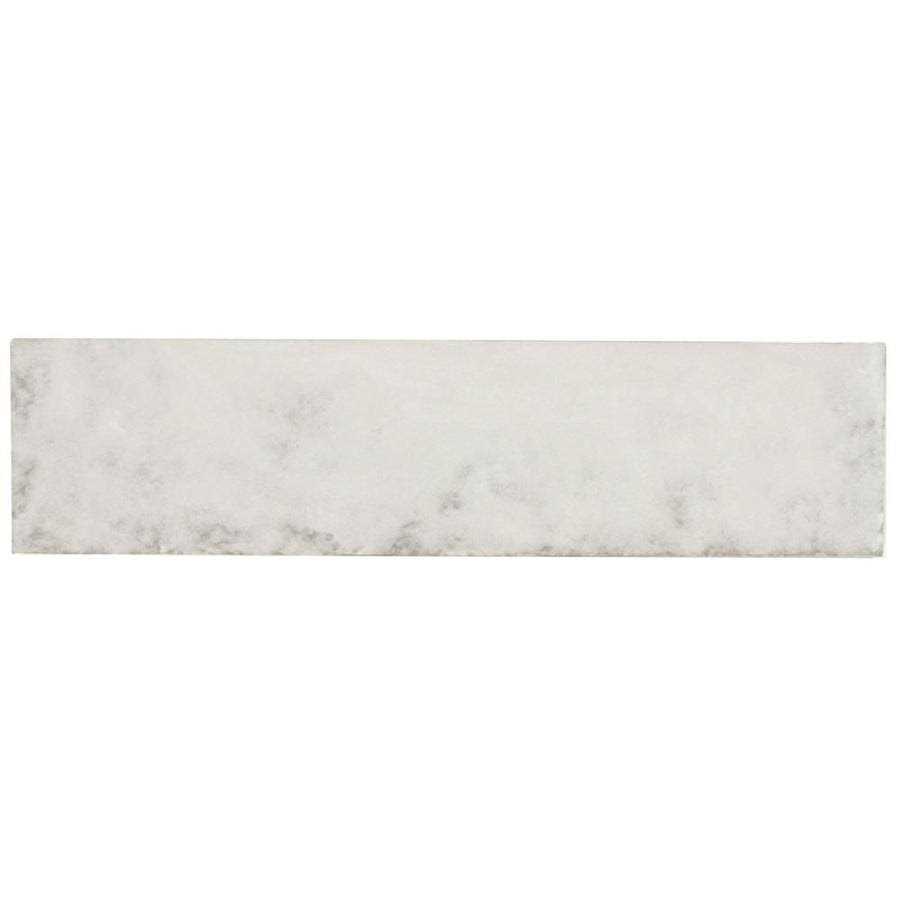 Boutique Ceramic Stone Hearth White 3-in x 12-in Glazed Ceramic Stone Look Wall Tile