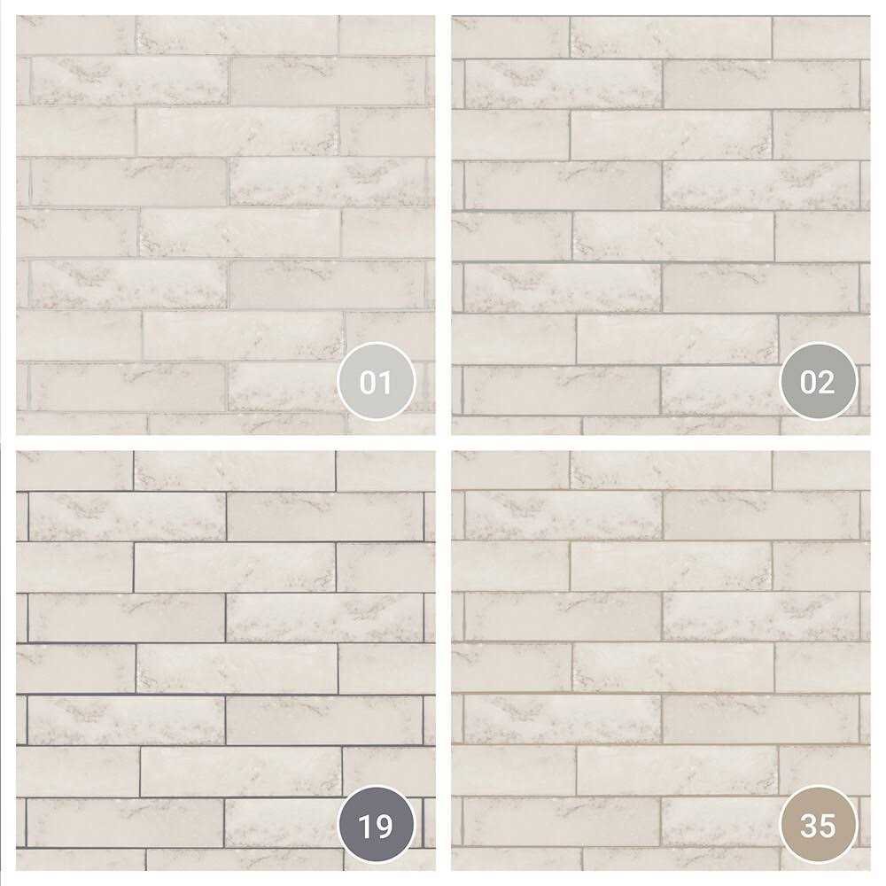 Boutique Ceramic Stone Hearth White 3-in x 12-in Glazed Ceramic Stone Look Wall Tile - Image 3