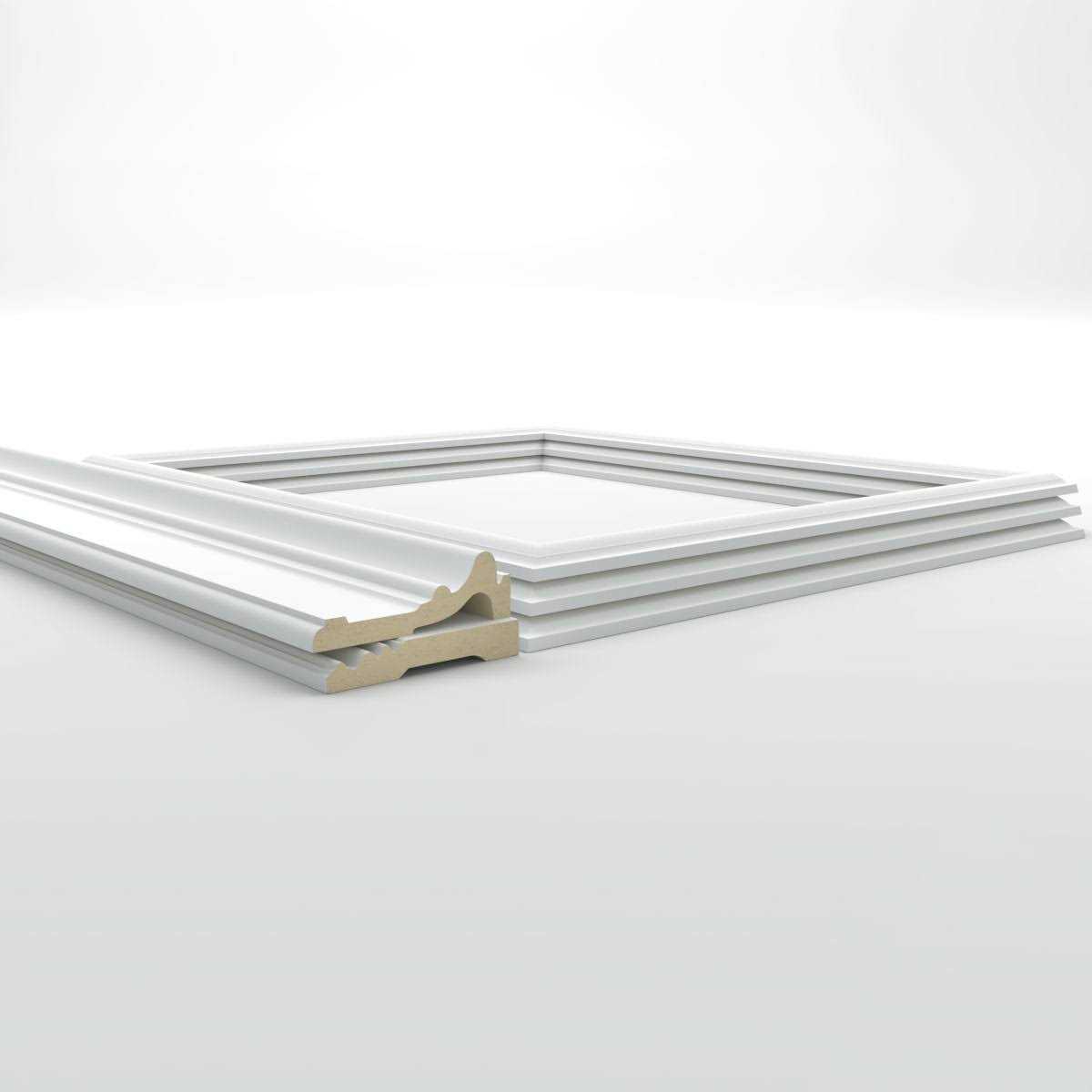 94 1/2L Ashford Square Panel Traditional Wainscot Paneling Kit Ekena Millwork - Image 3