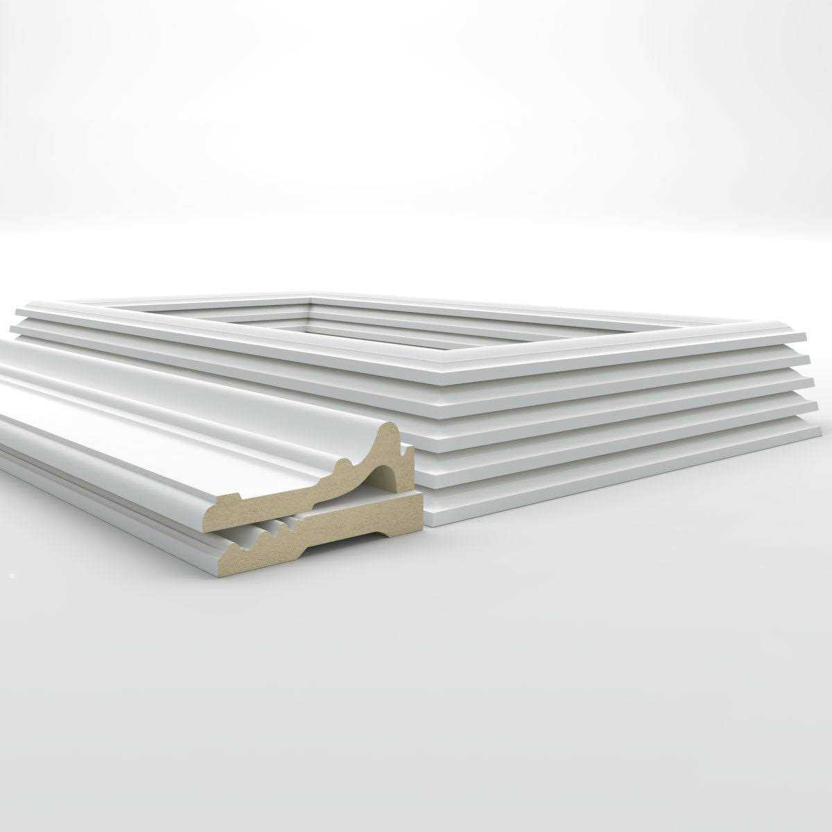 94 1/2L Ashford Square Panel Traditional Wainscot Paneling Kit Ekena Millwork - Image 4