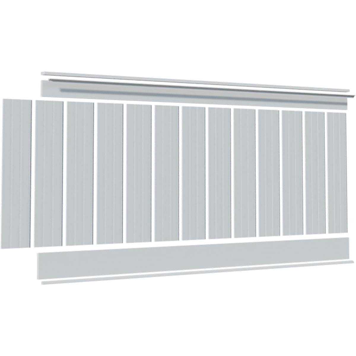 Ekena Millwork Deluxe Beadboard 8' Length PVC Wainscoting Kit - Image 2