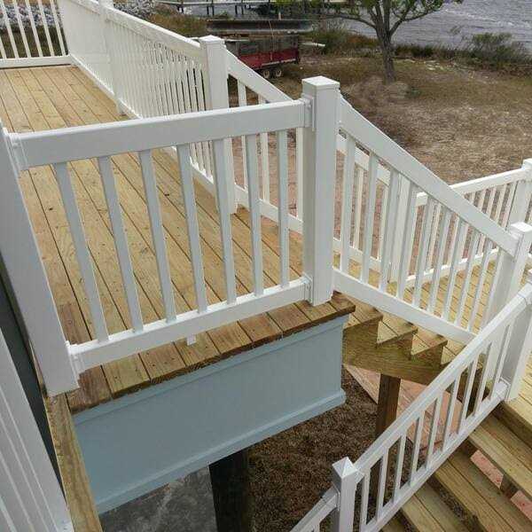 Weatherables Naples 3 ft. H x 8 ft. W Vinyl Railing Kit - Image 4