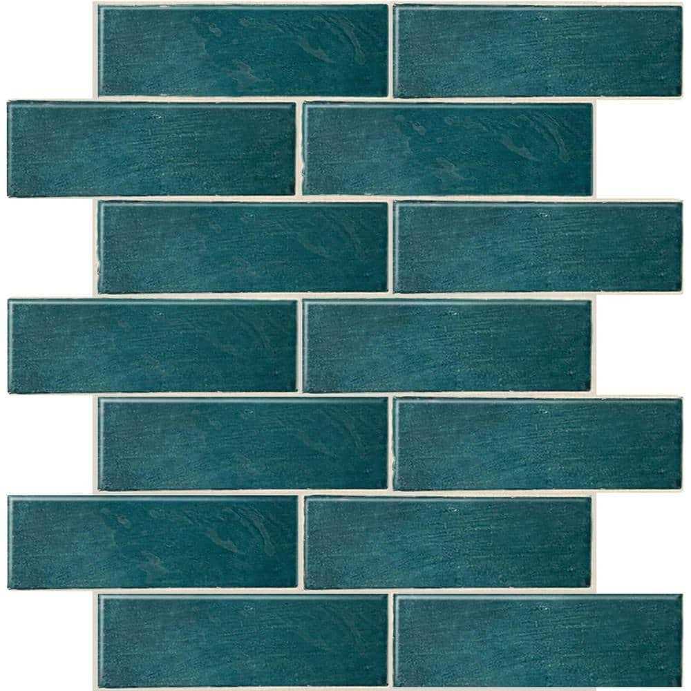 Apollo Tile Blue 2.58 in. x 8 in. Polished Ceramic Subway Tile - Image 5