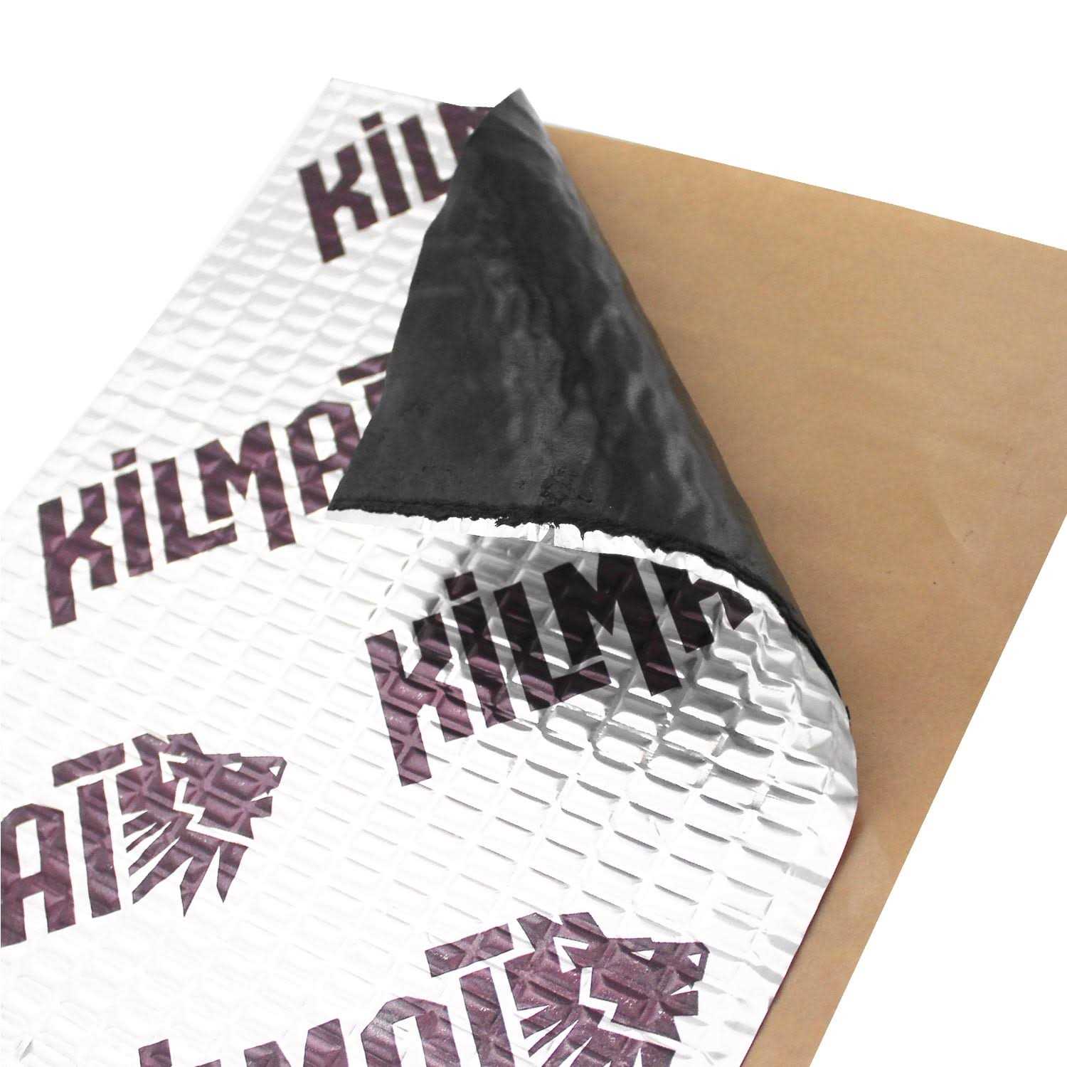 Kilmat 50 mil 50 sqft Car Sound Deadening Mat, Butyl Automotive Sound Deadener, audio Noise Insulation and dampening