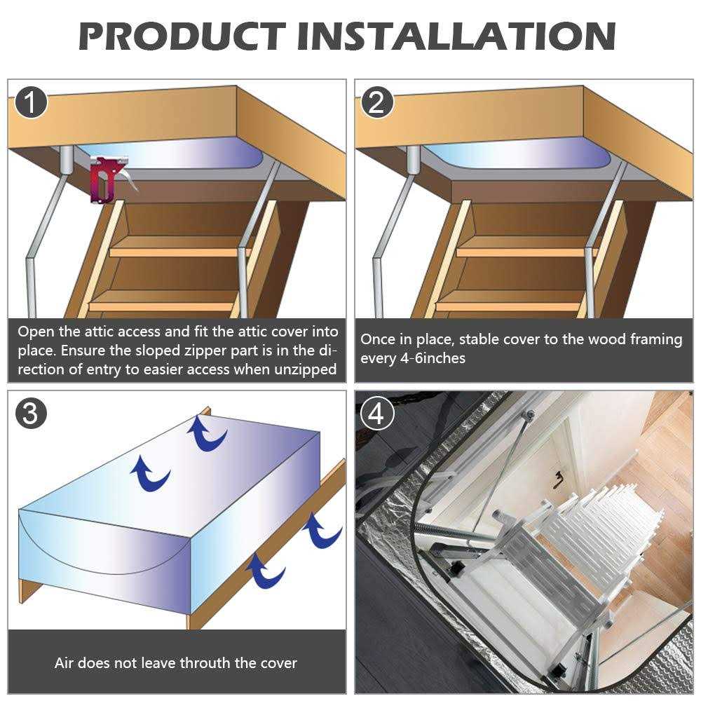 Attic Stairs Insulation Cover 25 x 54 x 11 Attic Ladder Insulation Cover - Image 4