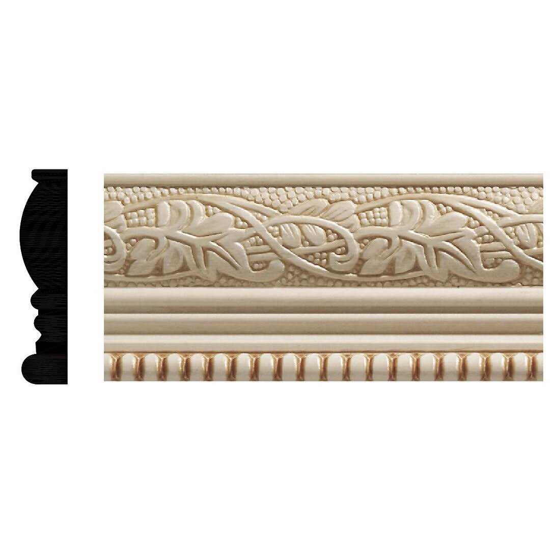 Ornamental Mouldings 2-1/4-in x 8-ft White Hardwood Unfinished Chair Rail Moulding