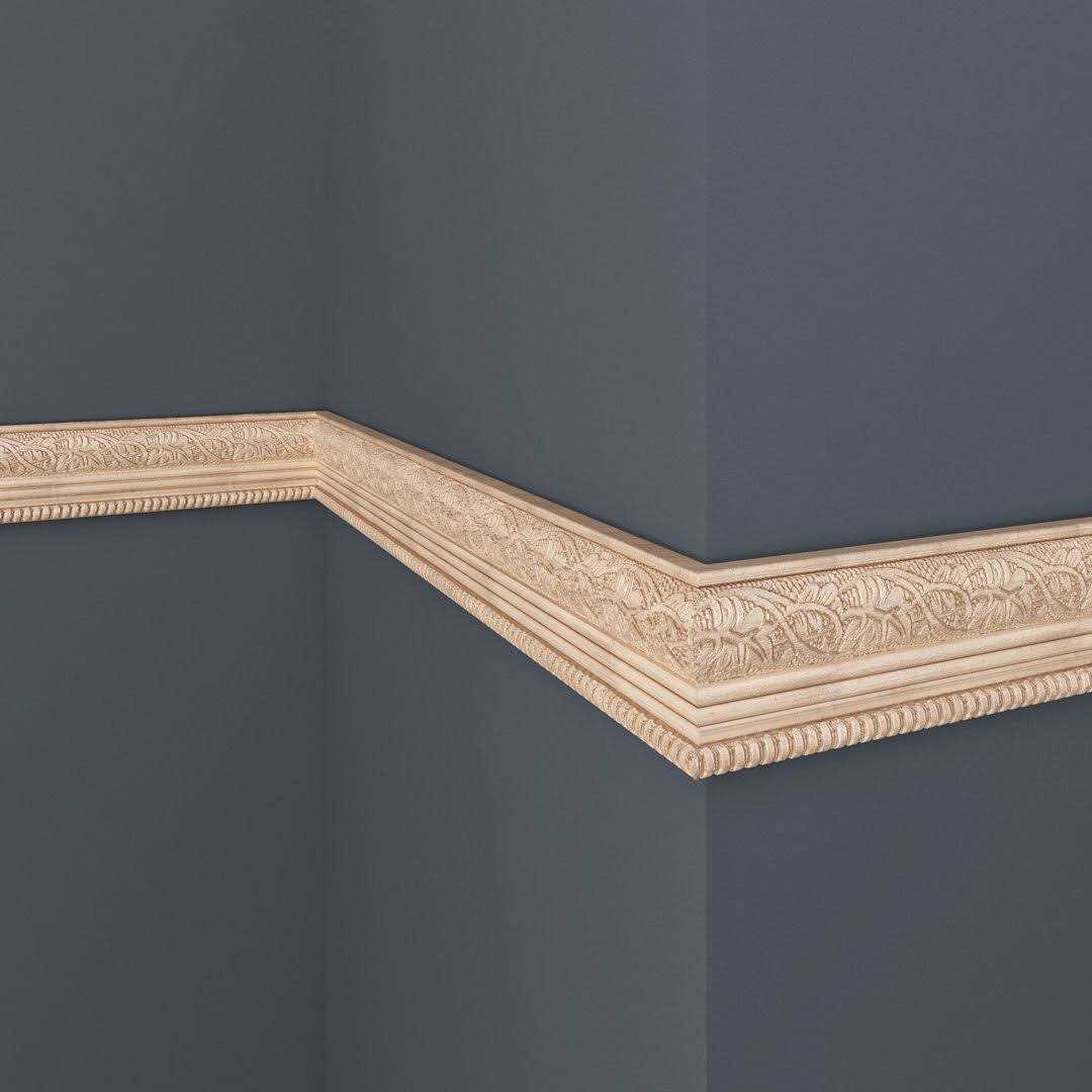Ornamental Mouldings 2-1/4-in x 8-ft White Hardwood Unfinished Chair Rail Moulding - Image 4