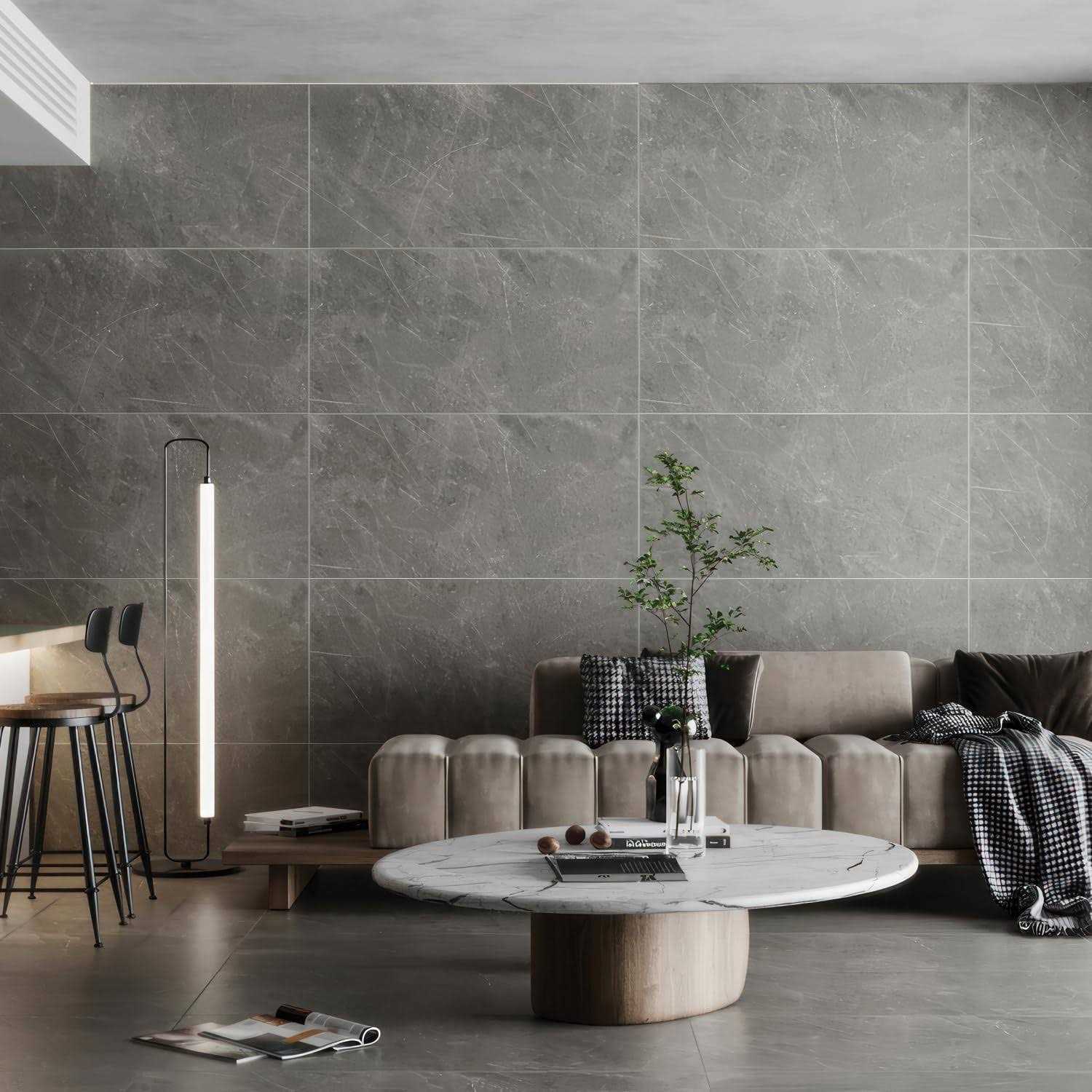 Bedrosians Shandar 24 x Matte Porcelain Field Tile with Mould - Image 3