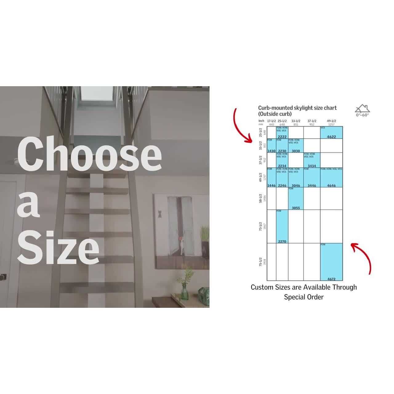 Velux FCM 1430 0005 14-1/2 x 30-1/2 Inch Tempered LowE3 Fixed Curb Mount Skylight from the FCM - Image 3