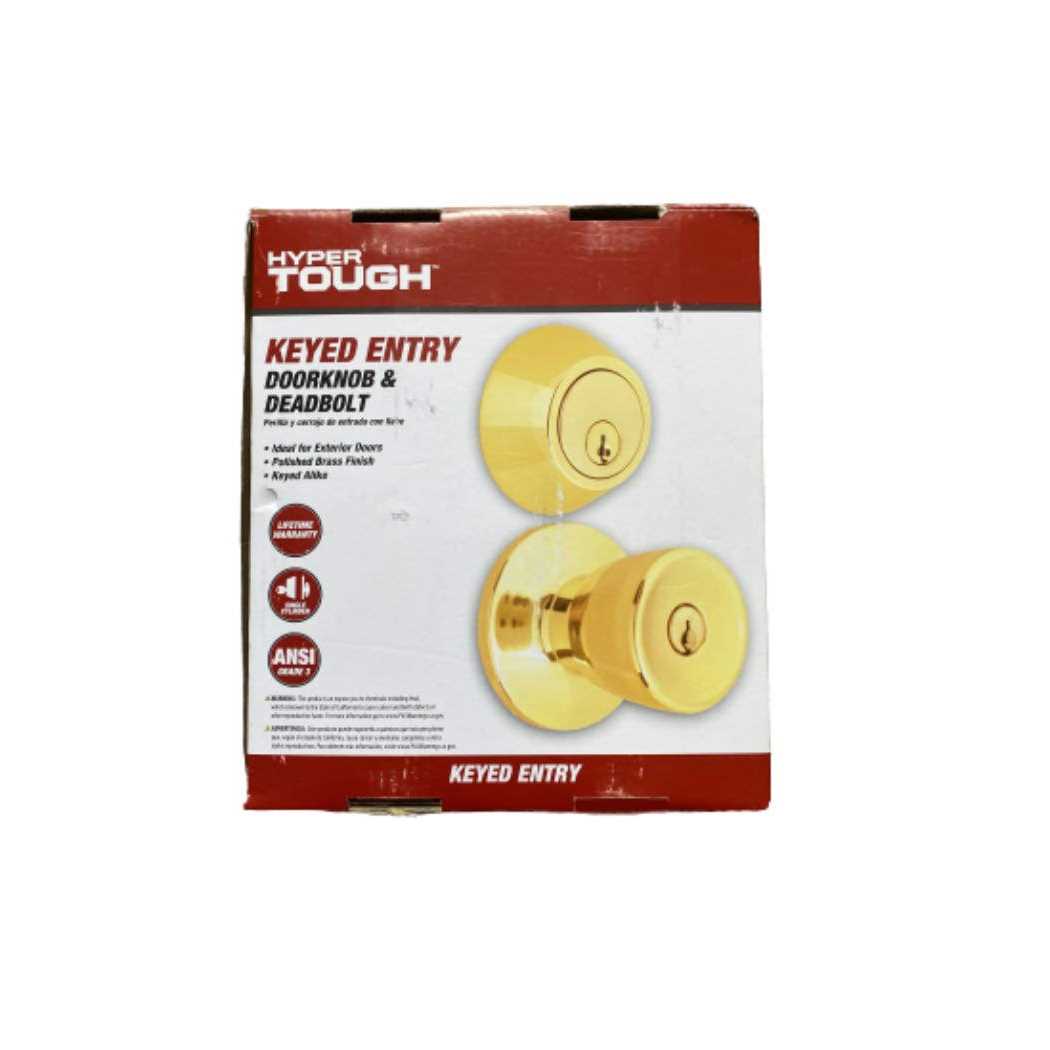 Hyper Tough Keyed Entry Stainless Steel Tulip Doorknob - Image 3