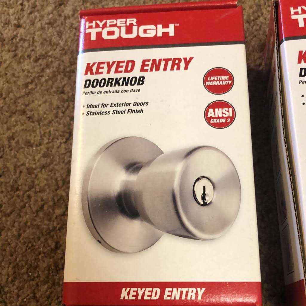 Hyper Tough Keyed Entry Stainless Steel Tulip Doorknob - Image 5