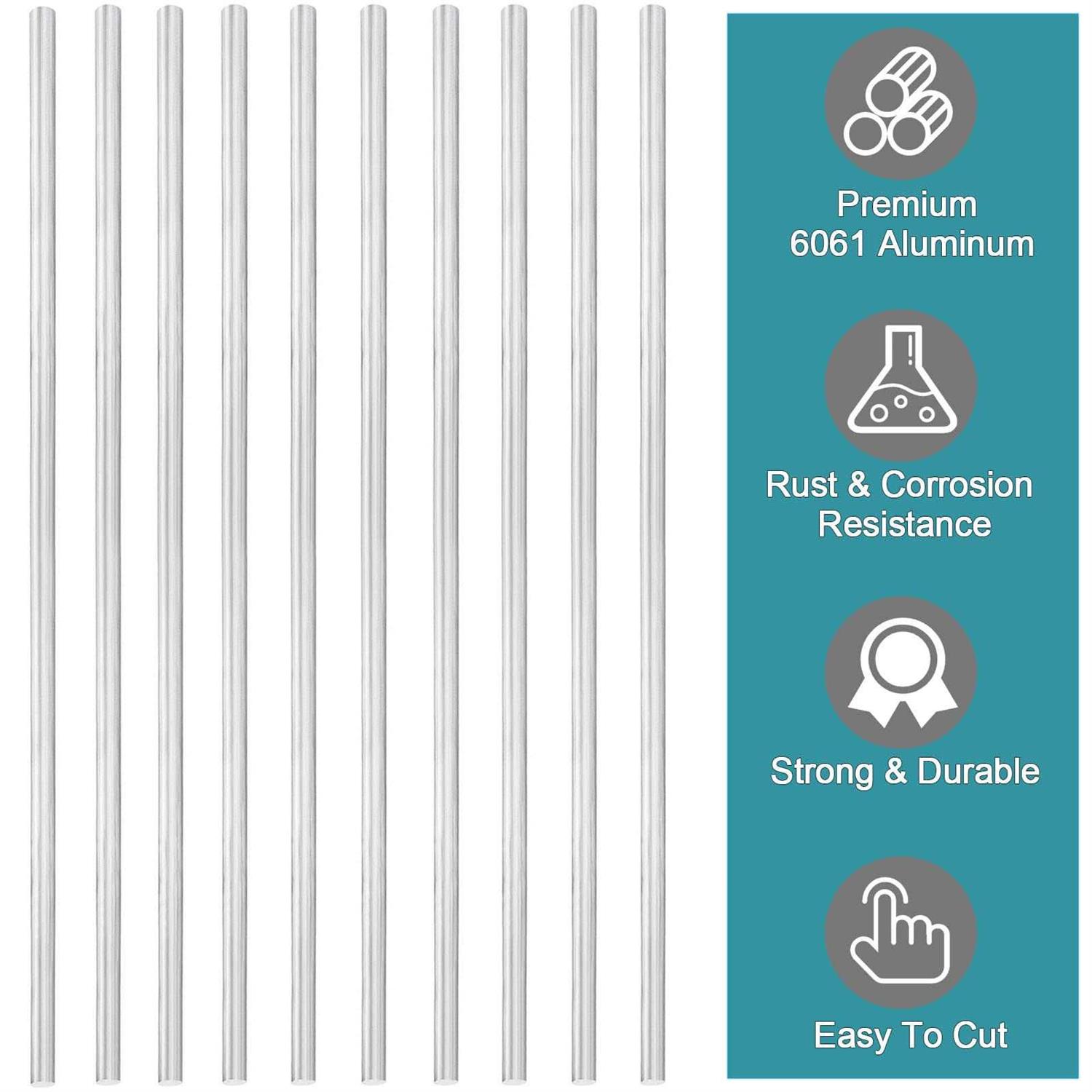 guvddliz Aluminum 6061 Round Rod 12 Long - Image 2