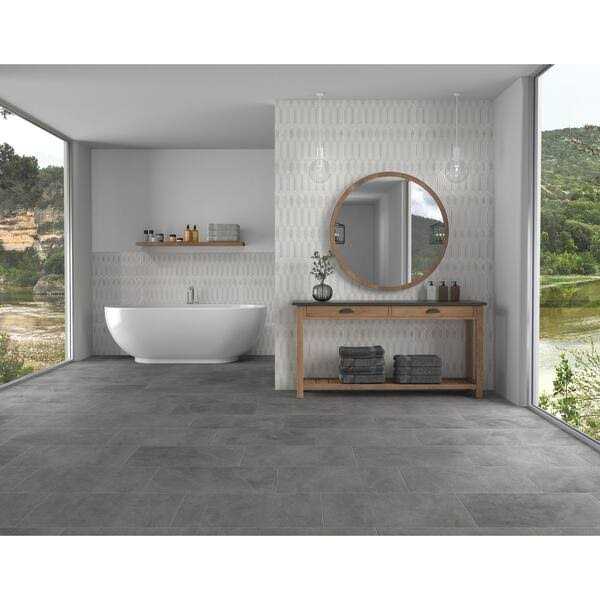 Daltile Delegate Dark Grey Matte 12 in. x 24 in. Color Body Porcelain Floor and Wall Tile - Image 3