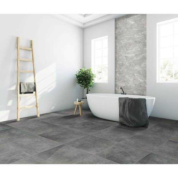 Daltile Delegate Dark Grey Matte 12 in. x 24 in. Color Body Porcelain Floor and Wall Tile - Image 2