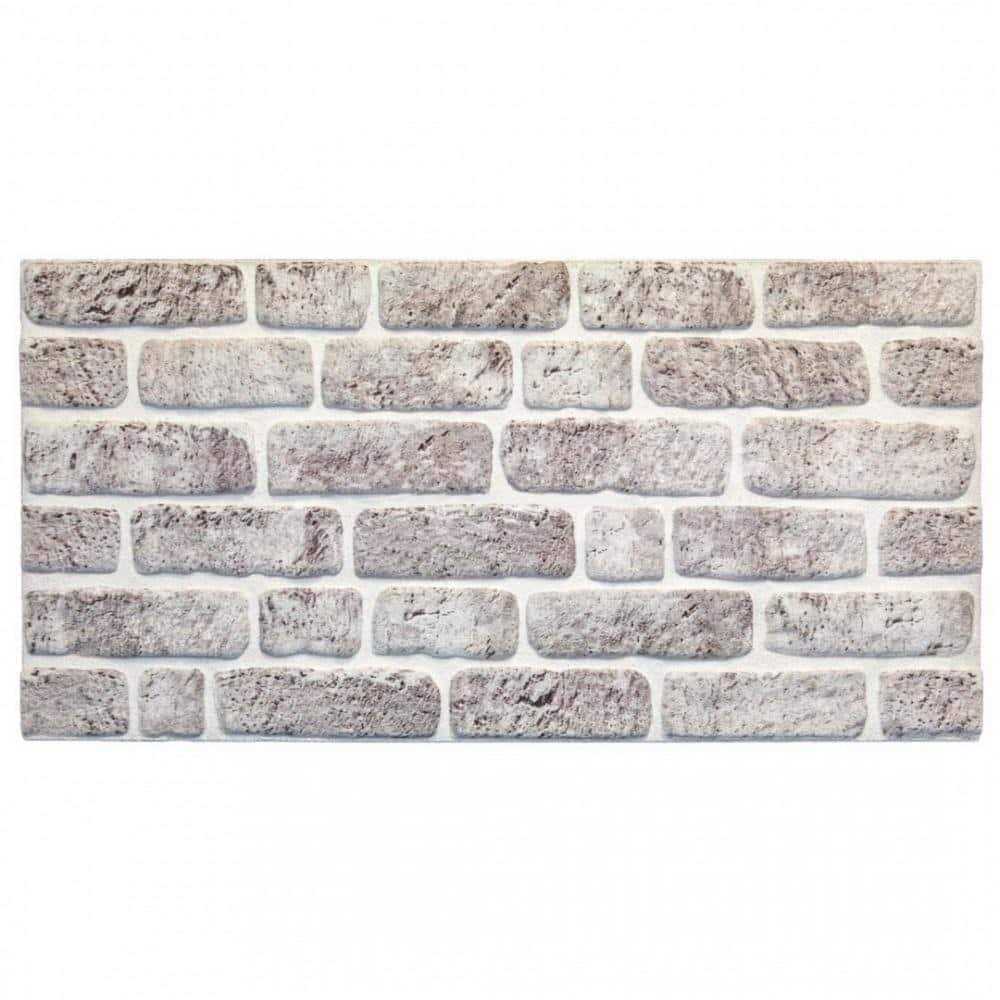 Dundee Deco Brown Faux Brick 3D Wall Panels Styrofoam Facing