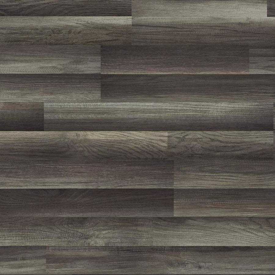 Style Selections Aged Gray Oak 7.59-in W x 50.7-in L Smooth Wood Plank Laminate Flooring L301 - Image 3