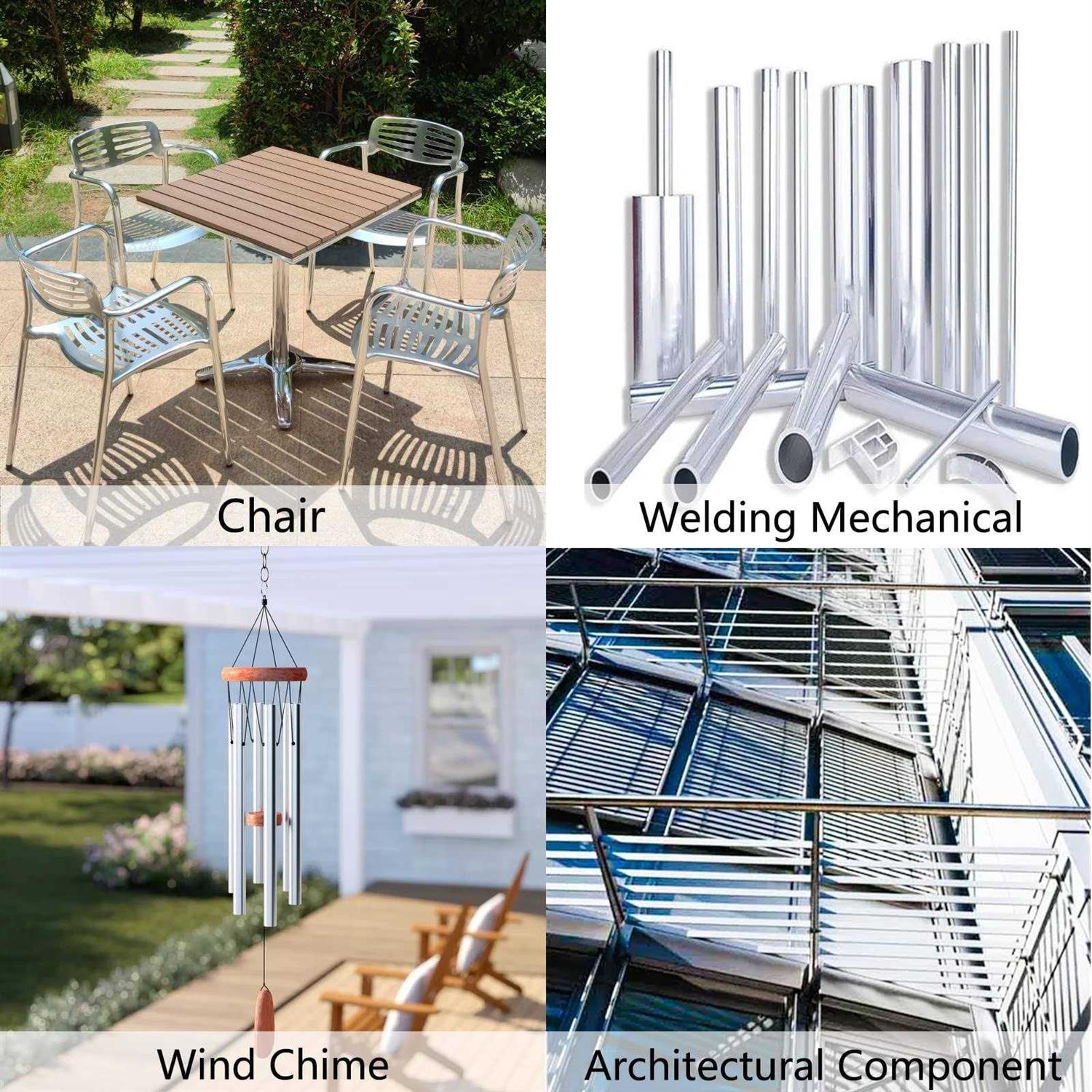 Tynulox 6061 Aluminum Tubing OD Seamless Aluminum Round Tube Wall x Length Metal Straight Pipe for Diy - Image 3