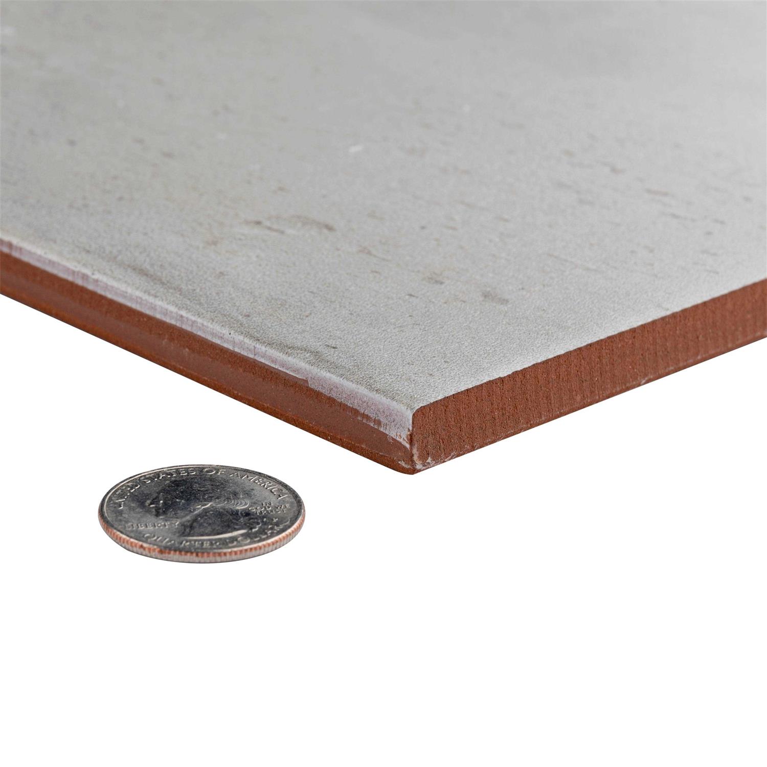 Merola Tile Kings Clay Checker Silver 17.63 x 17.63 Ceramic Floor and Wall Tile - Image 3