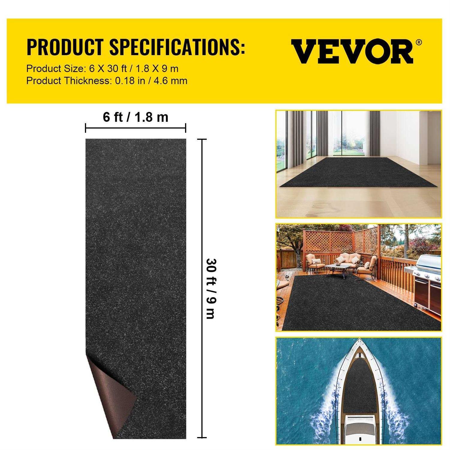VEVOR Boat Carpet Marine Carpet Indoor Outdoor Carpet Rug - Image 3