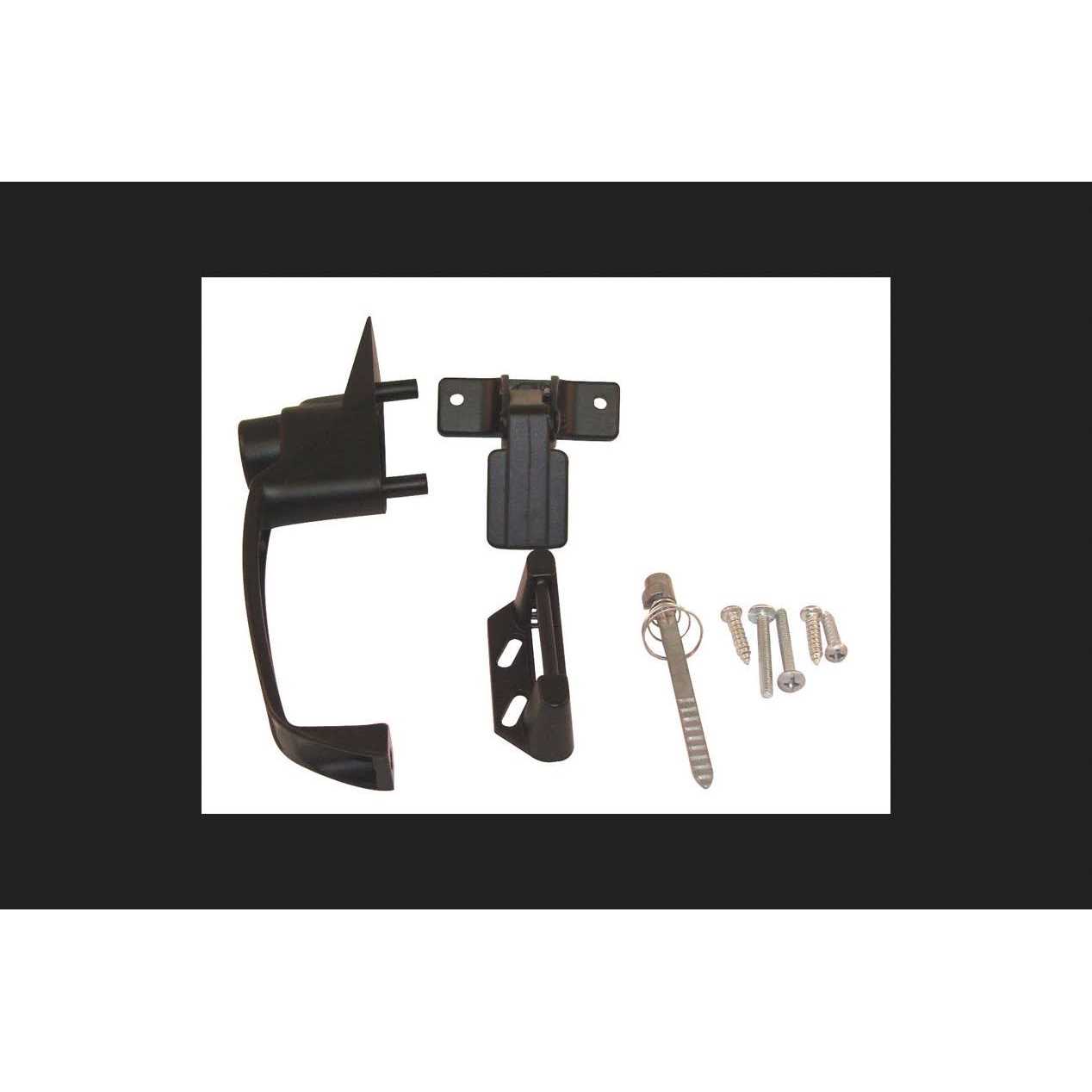 Barton Kramer 4 in. Powder Coated Bronze Aluminum Patio Door Handle Set - Image 4