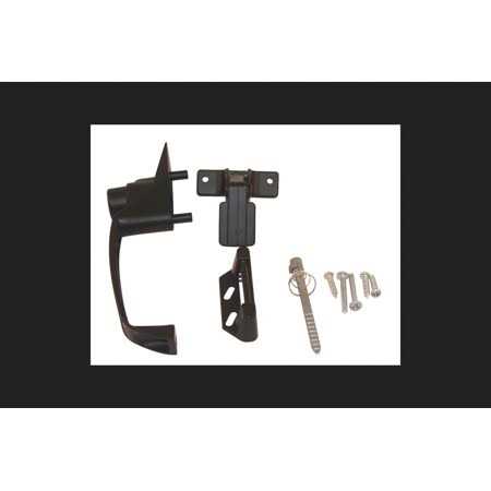 Barton Kramer 4 in. Powder Coated Bronze Aluminum Patio Door Handle Set - Image 5