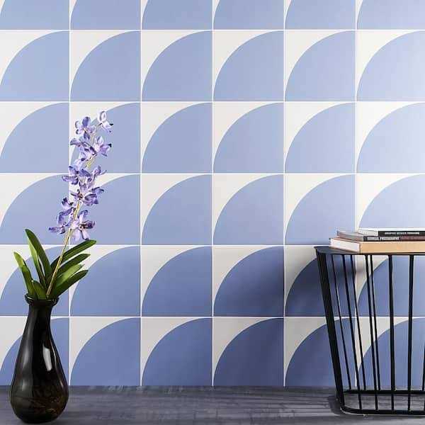 Ivy Hill Tile Tori Crescent 8 in. x 8 in. Matte Porcelain Floor and Wall Tile - Image 3