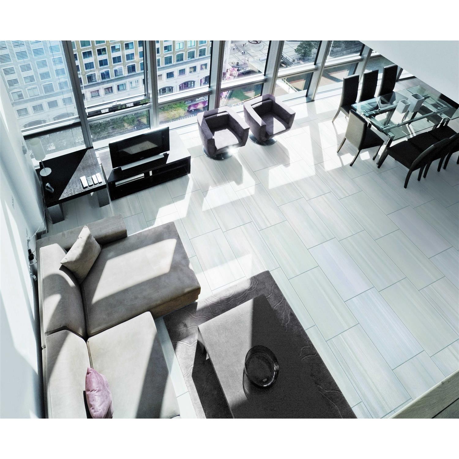 MSI Water Color Bianco 12 in. x 24 in. Glazed Porcelain Floor and Wall Tile - Image 2
