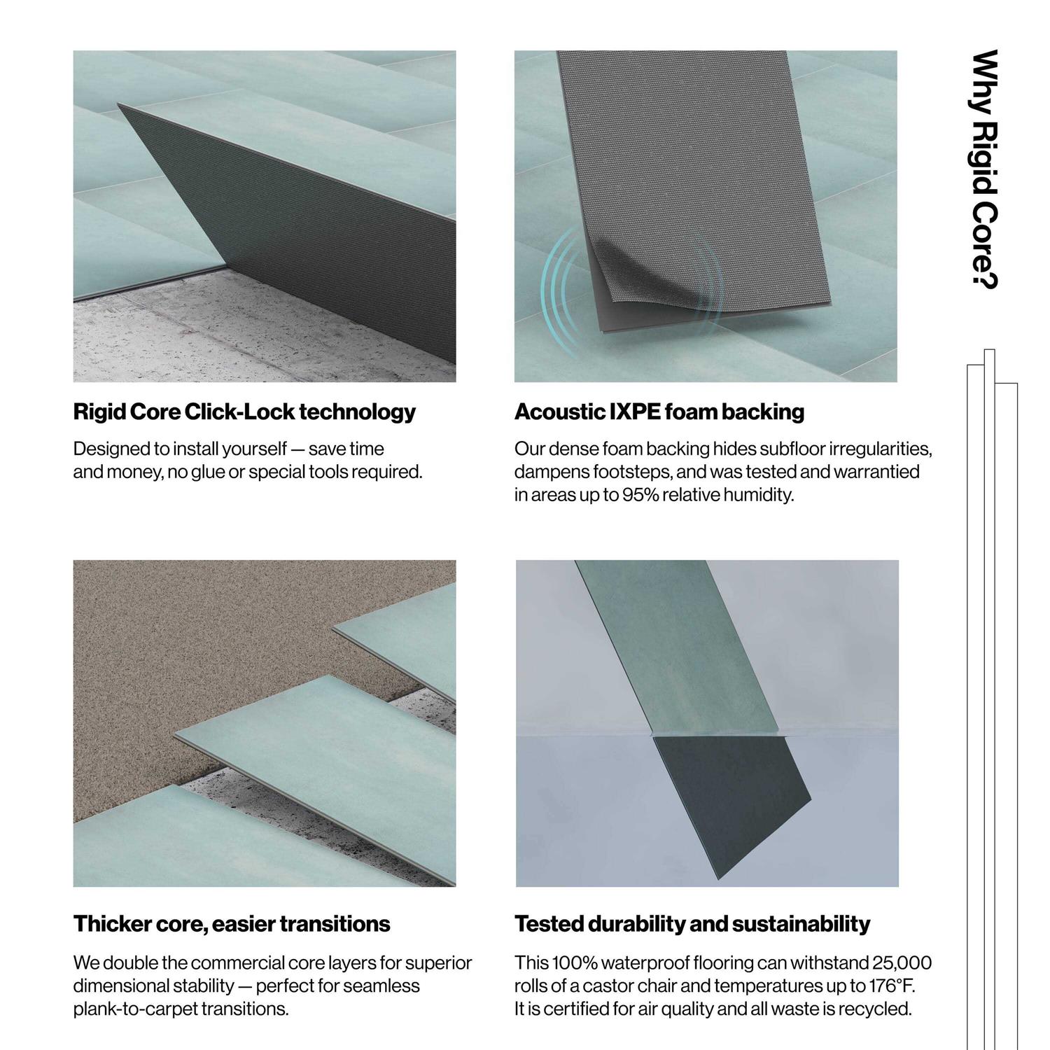 Ivy Hill Tile Forge 20 MIL 12 in. x 24 in. Click Lock Waterproof Luxury Vinyl Flooring Tile - Image 2