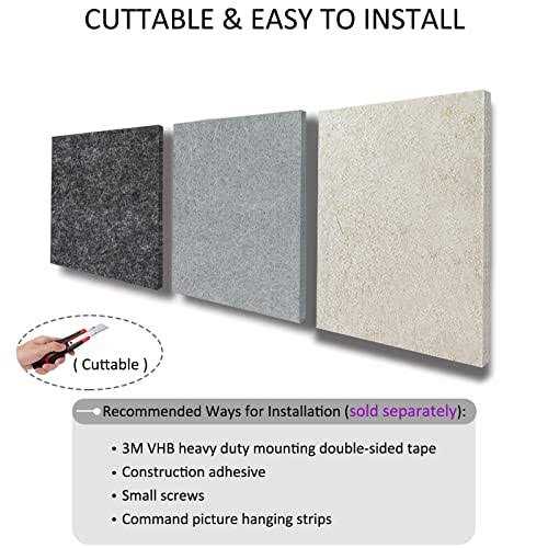 BXI Thickened Sound Absorbing Panels 12 Pack 12 x 12 x 0.5 Inches Dense Acoustic Panels - Image 4