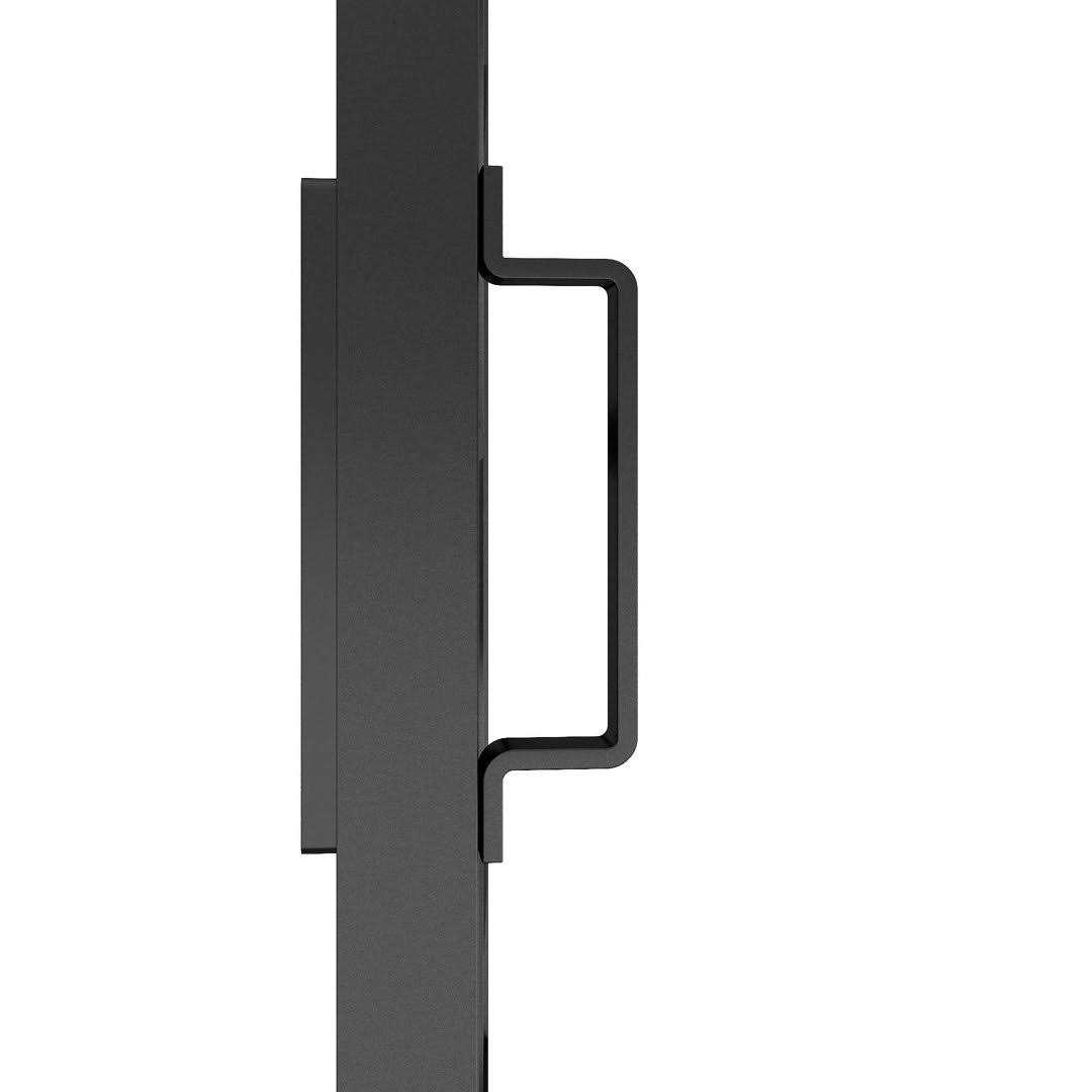Glass and Metal Barn Door with Installation Hardware Kit Calhome - Image 2
