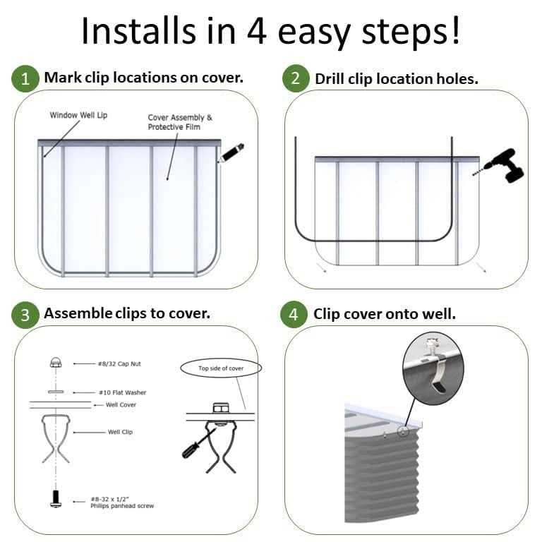 Window Well Supply Just Cover It UV Resistant Polycarbonate Window Well Cover - Image 4