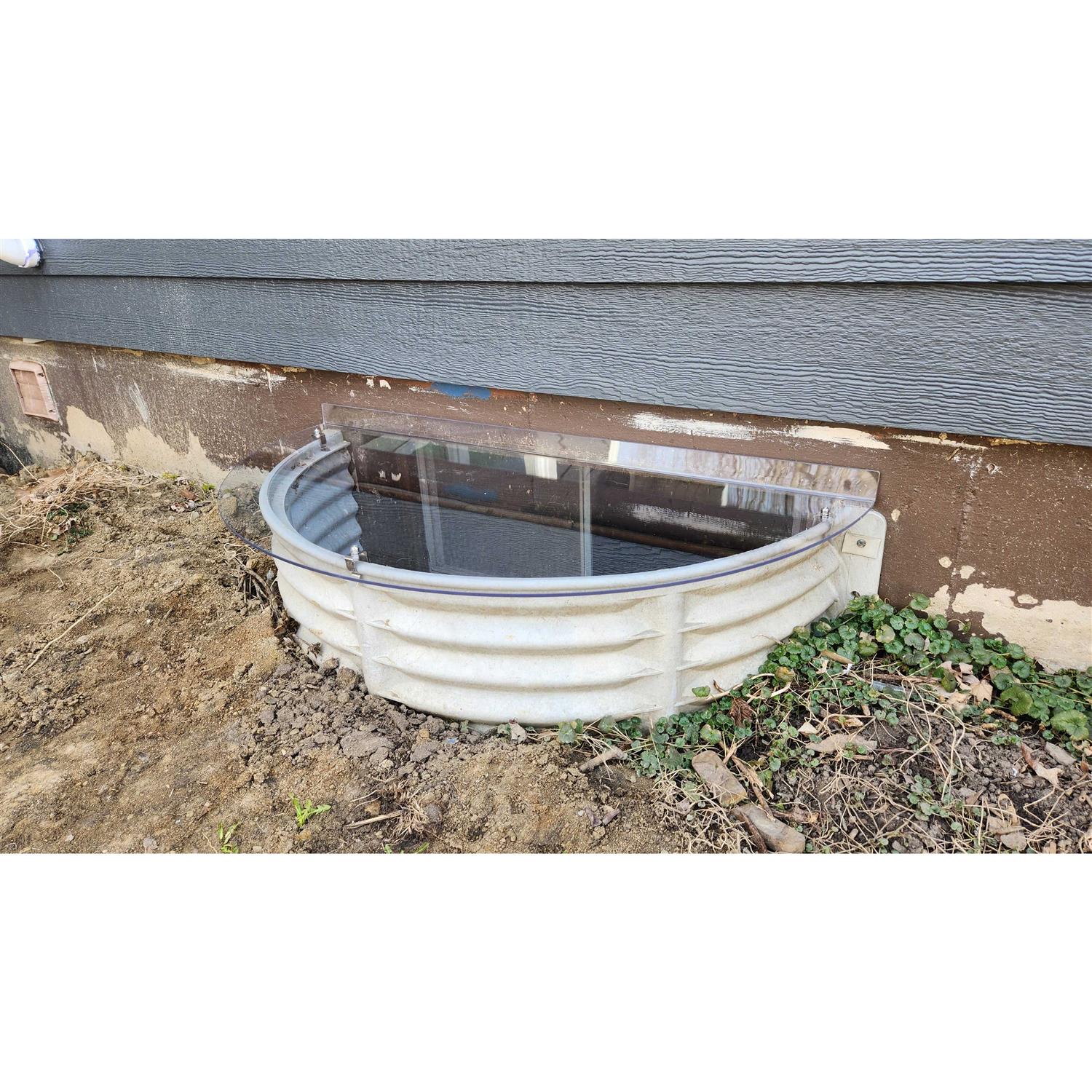 Window Well Supply Just Cover It UV Resistant Polycarbonate Window Well Cover - Image 5