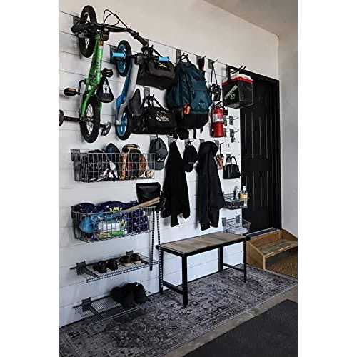 CrownWall PVC Slat Wall Panels Garage Wall and Home Organizer Storage System - Image 4