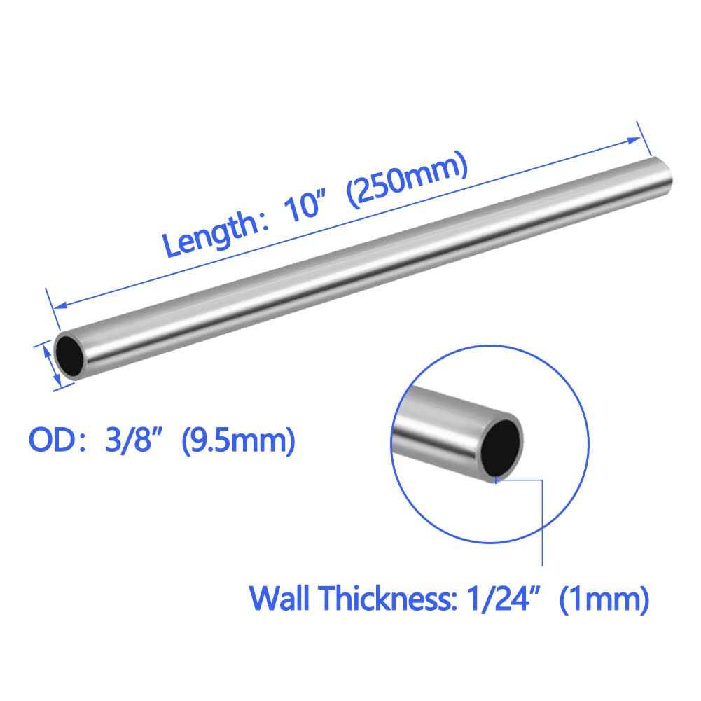 Tynulox OD 304 Stainless Steel Tube Thickened Pipe Wall & Weldable Tubing - Image 4