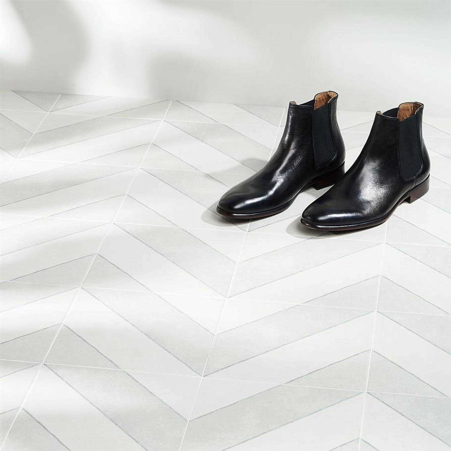 Tilebar Auteur Diagonals Ash 9x9 Porcelain Tile - Image 4