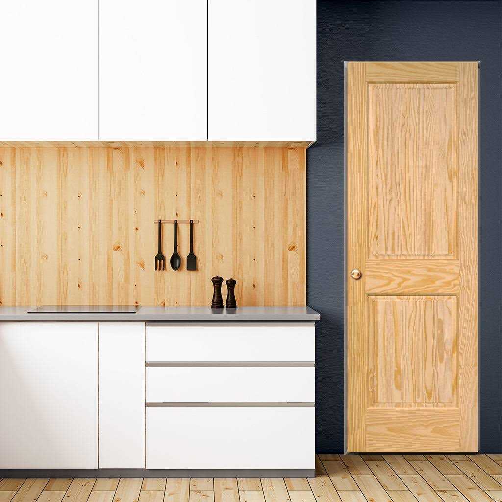 Kimberly Bay 2-Panel Solid Pine Interior Door Slab - Image 5