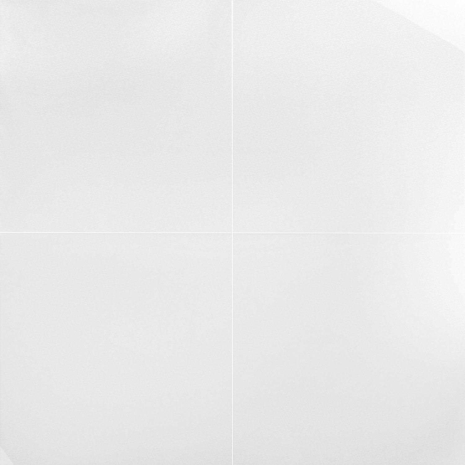 Ivy Hill Tile Lucid Nanoglass White Polished Porcelain Floor and Wall Tile