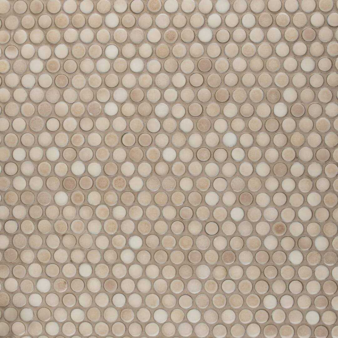 Merola Tile Hudson Penny Round Porcelain Mosaic Tile