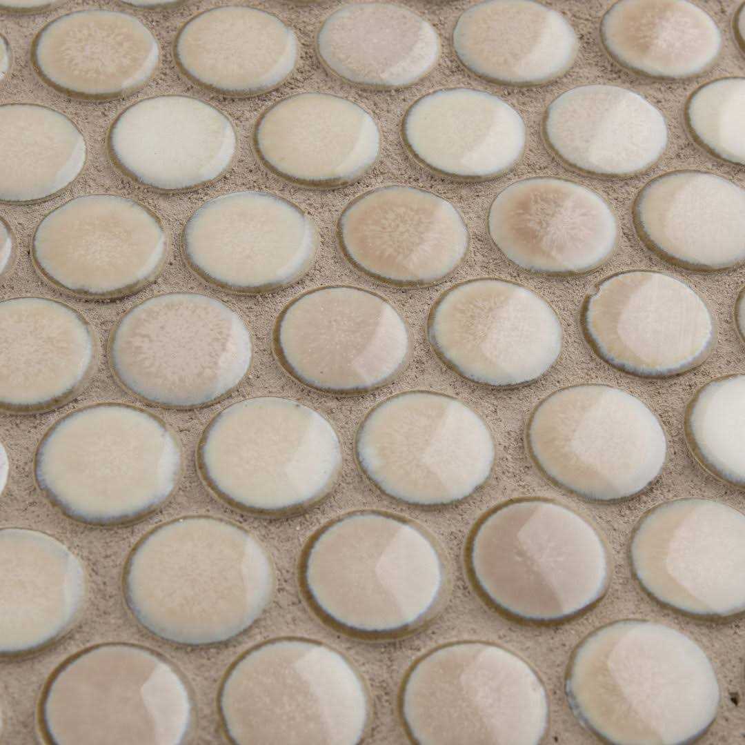 Merola Tile Hudson Penny Round Porcelain Mosaic Tile - Image 5